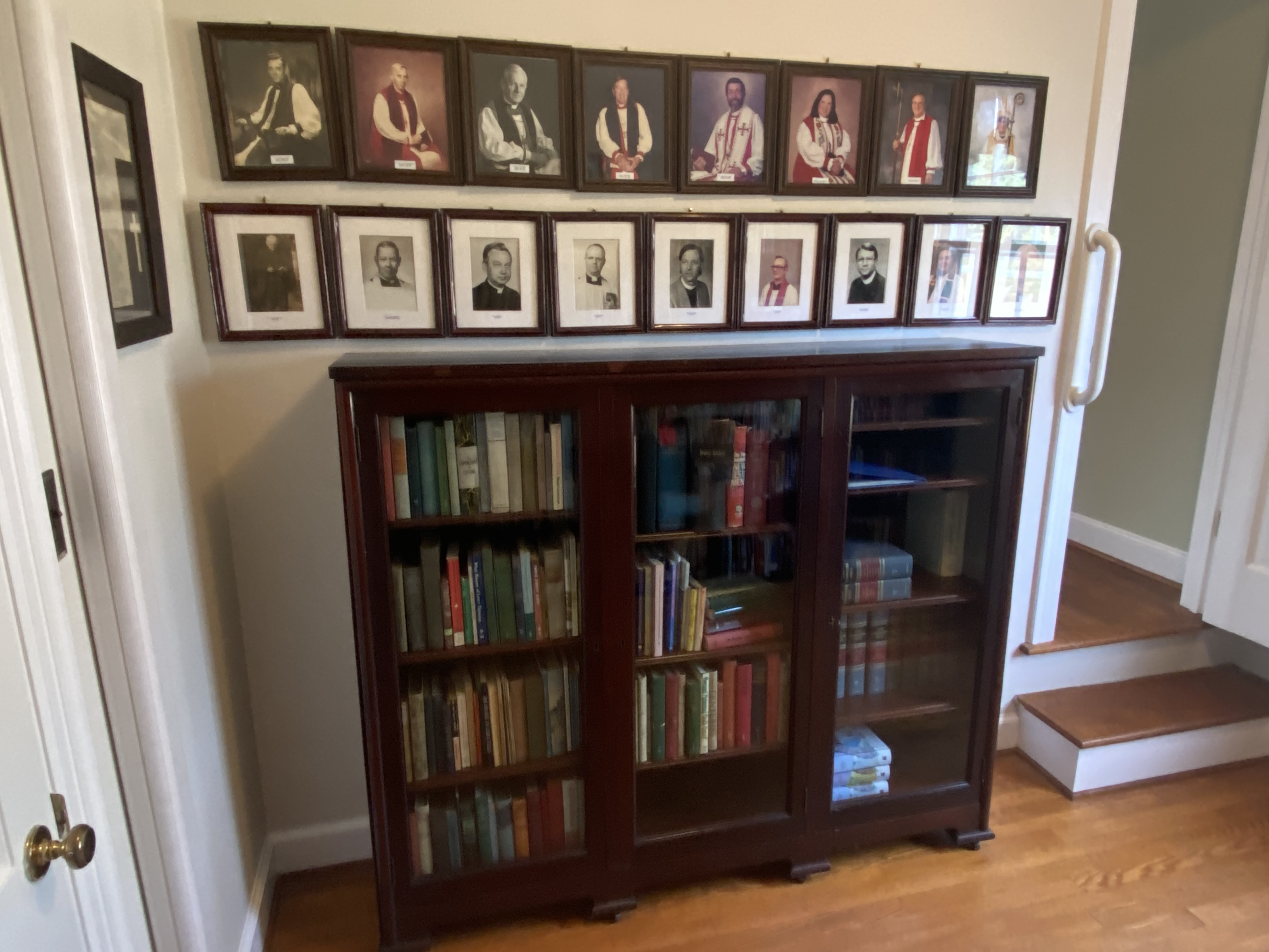 church library with photos