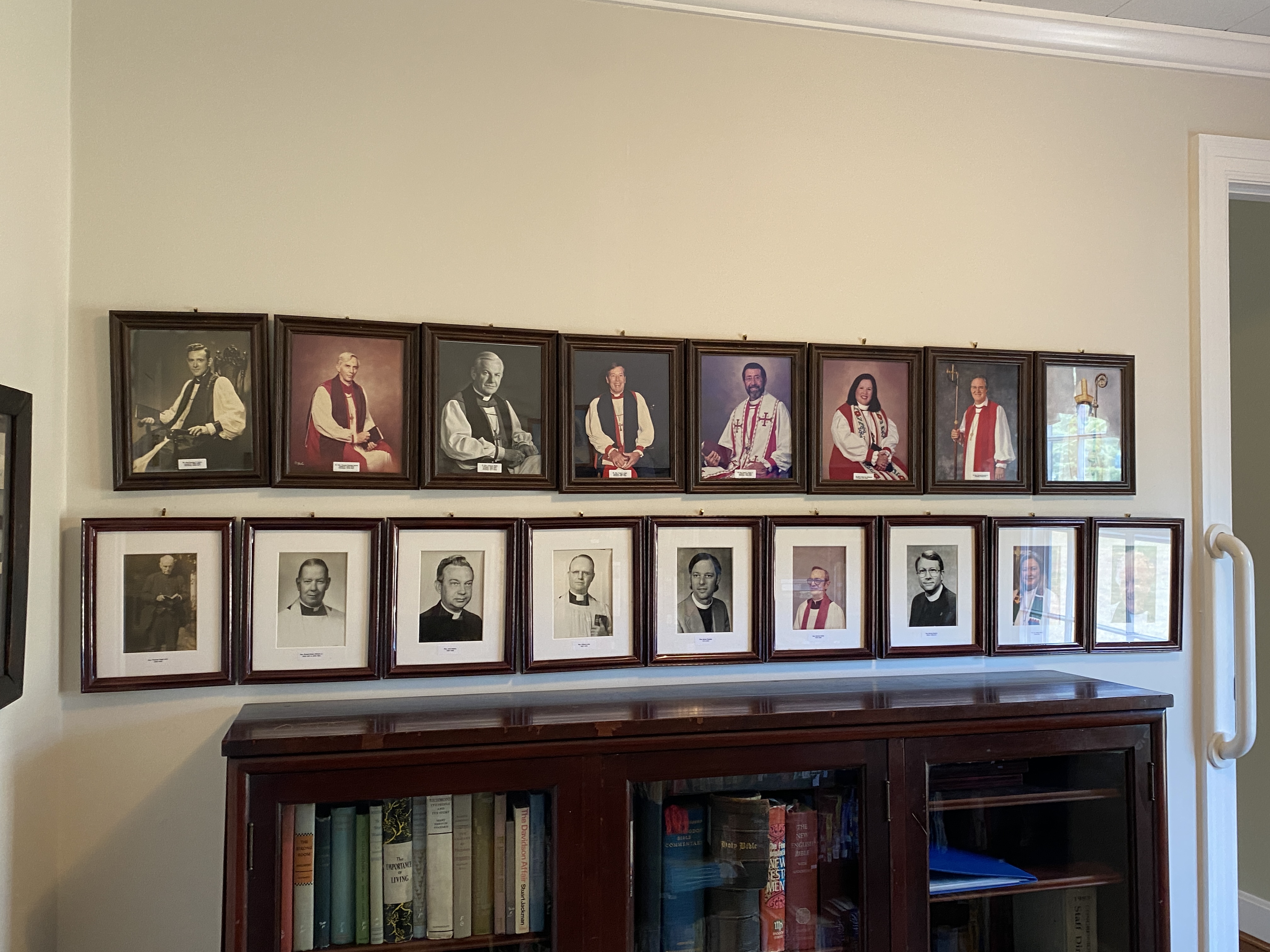 church library with photos