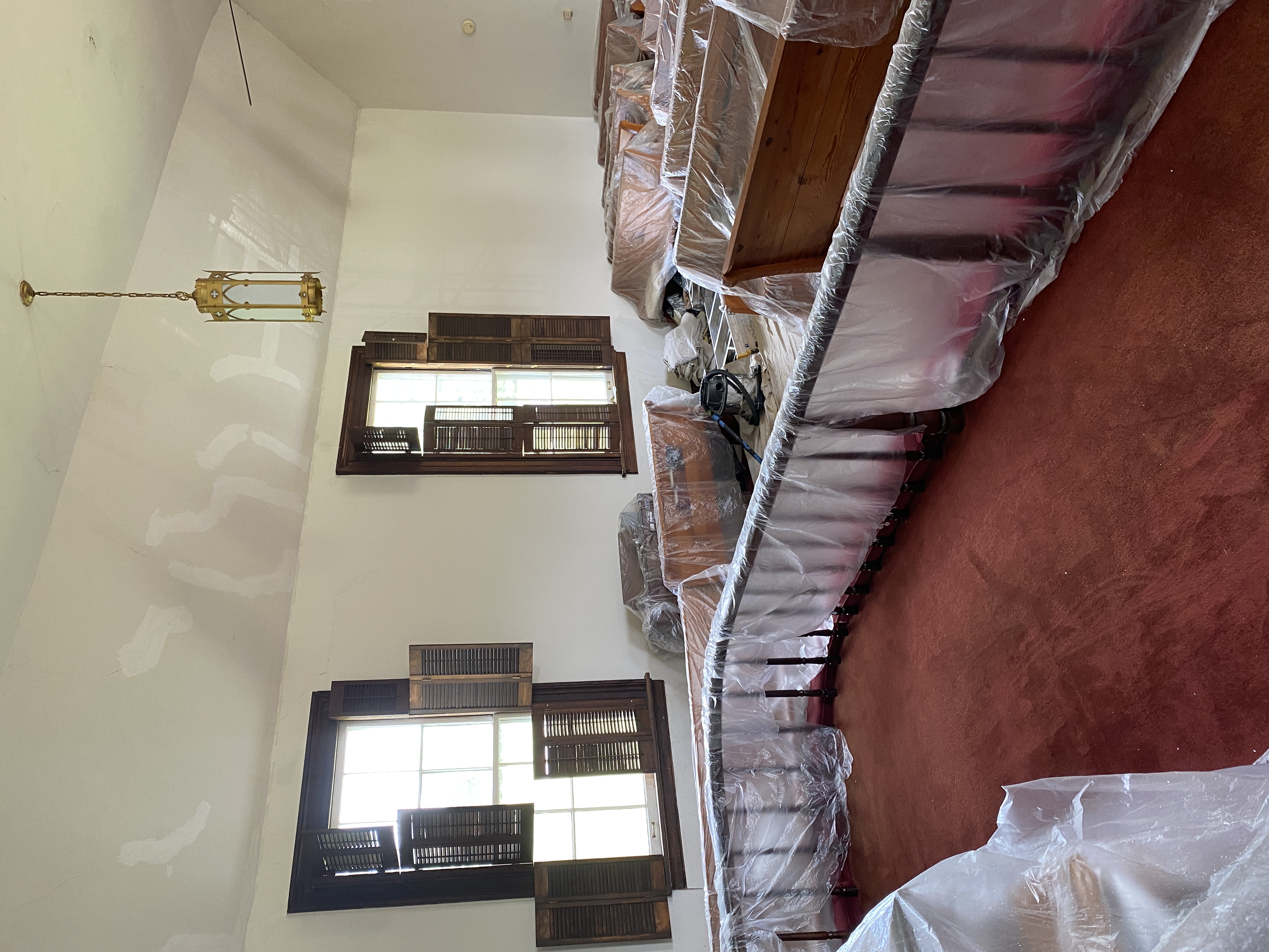 church nave undergoing renovations