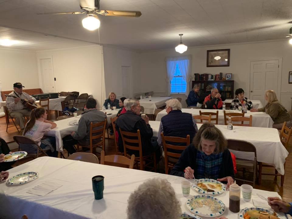 Playing Guitar at Pancake Supper